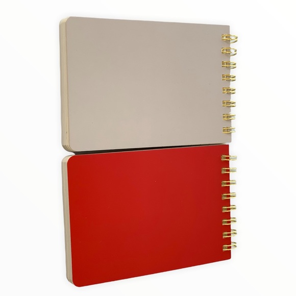 Set of Two Gold Embossed Lined Spiral Notebooks 3" x 4.5", New In Box - Picture 10 of 11